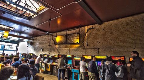 Each of the three NYC locations has an abundance of vintage game machines, and they also have a lot of craft beer. . Barcade new york photos